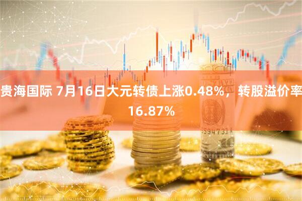 贵海国际 7月16日大元转债上涨0.48%，转股溢价率16.87%